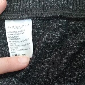 Dark grey/black cozy joggers